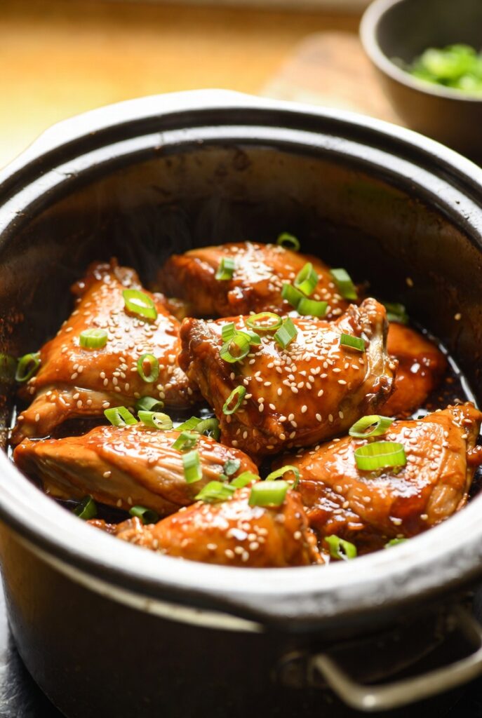 Honey Garlic Crockpot Chicken