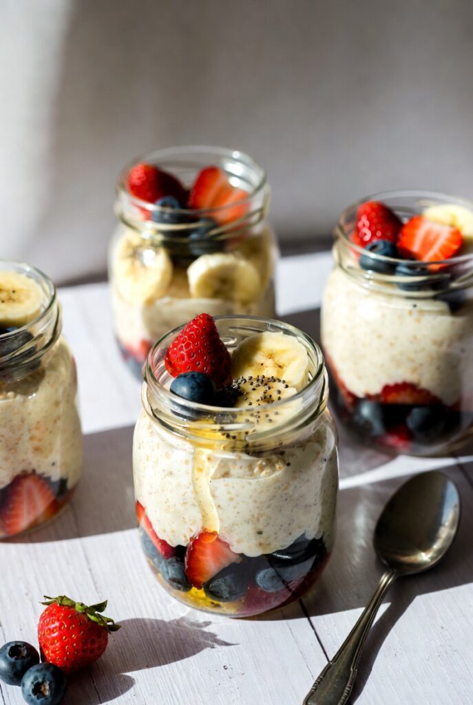 Overnight Oats in Mason Jars
