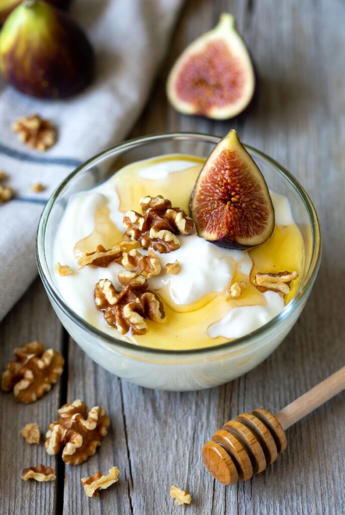 Greek Yogurt Breakfast Bowl with Honey and Walnuts