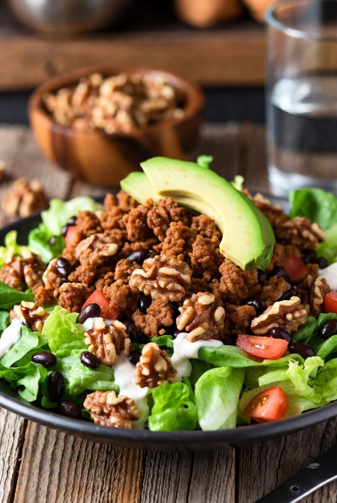 Walnut "Meat" Taco Salad