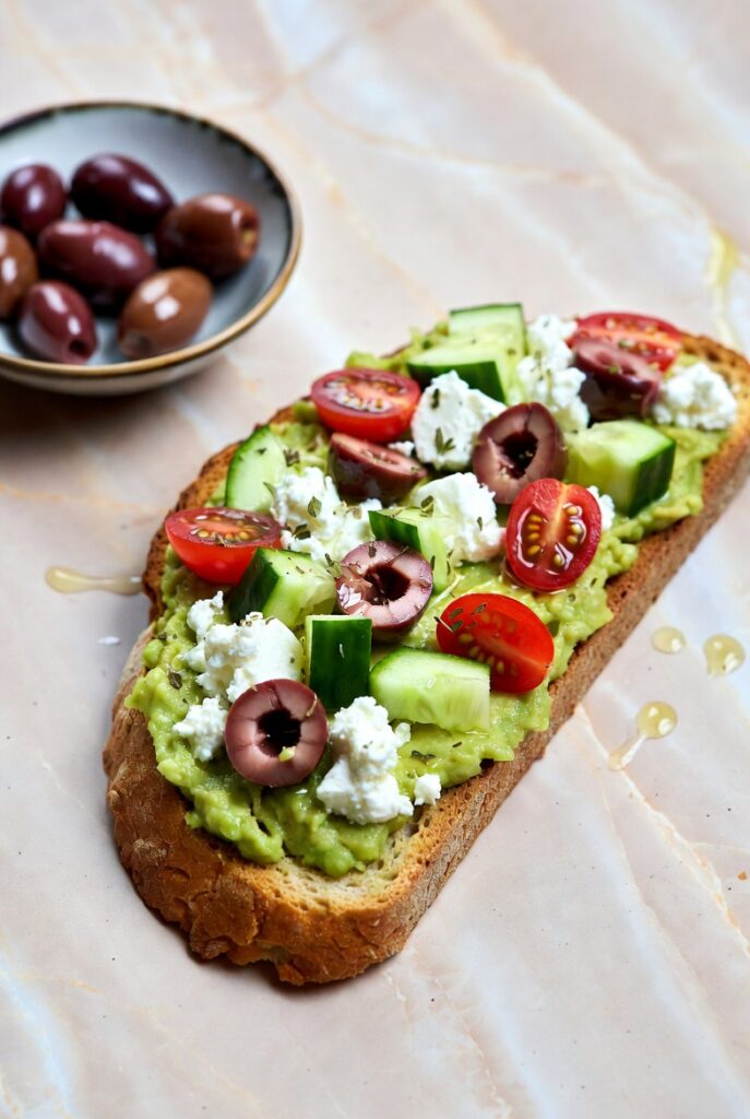 Greek-Inspired Avocado Toast