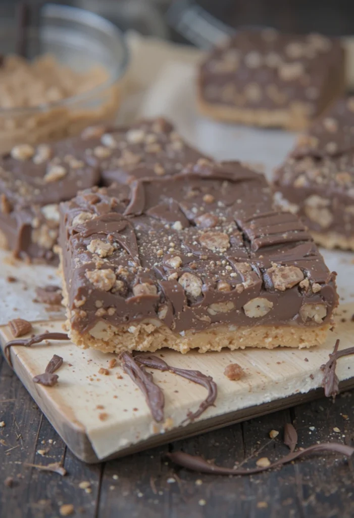 No-Bake Chocolate Peanut Butter Bars
