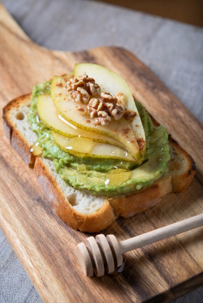 Sweet Pear & Honey Avocado Toast