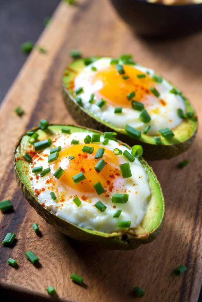 Baked Eggs in Avocado