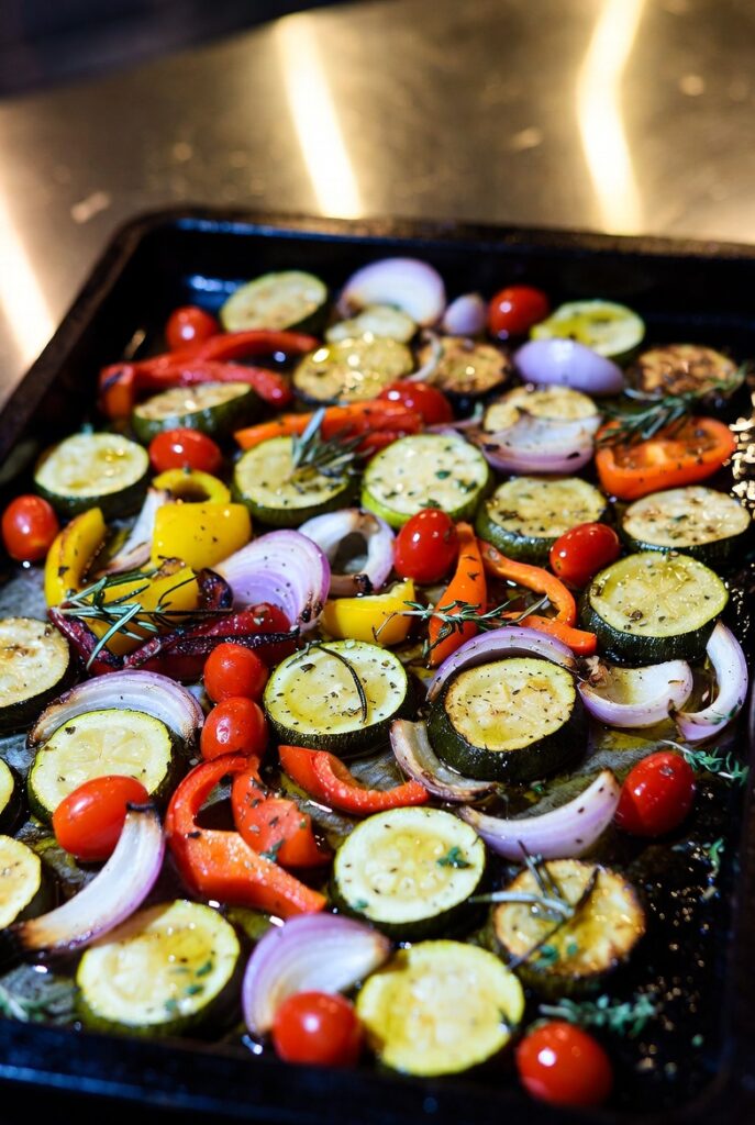  Garlic Herb Roasted Vegetables