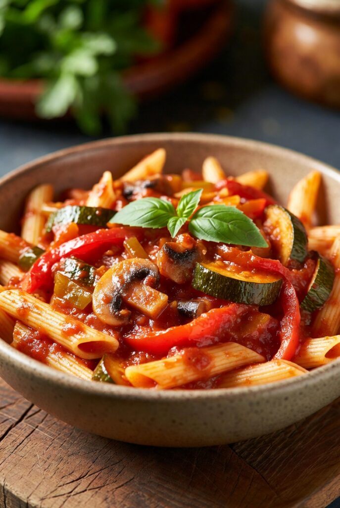 Veggie-Loaded Marinara Pasta