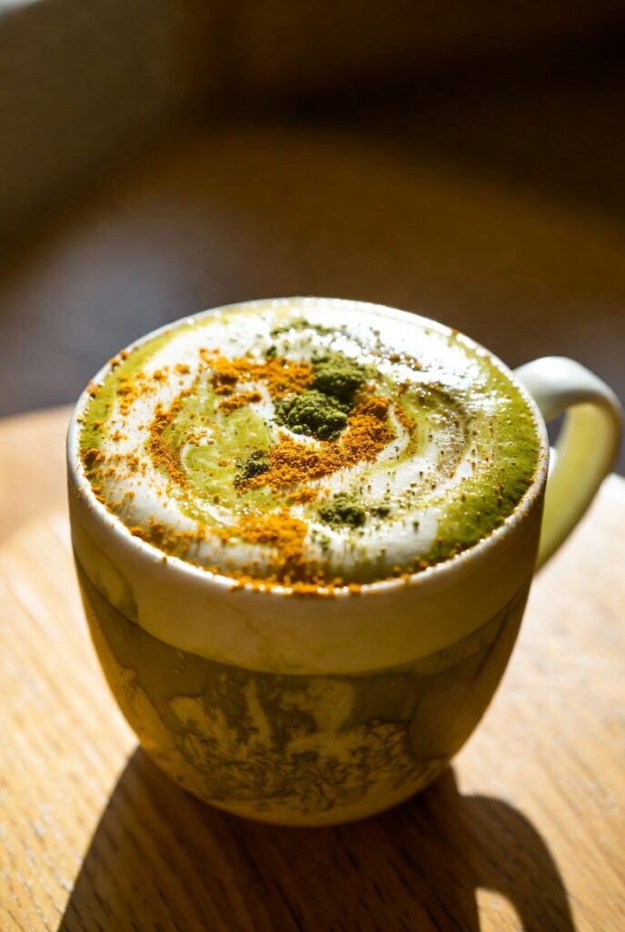 Golden Turmeric Matcha Latte