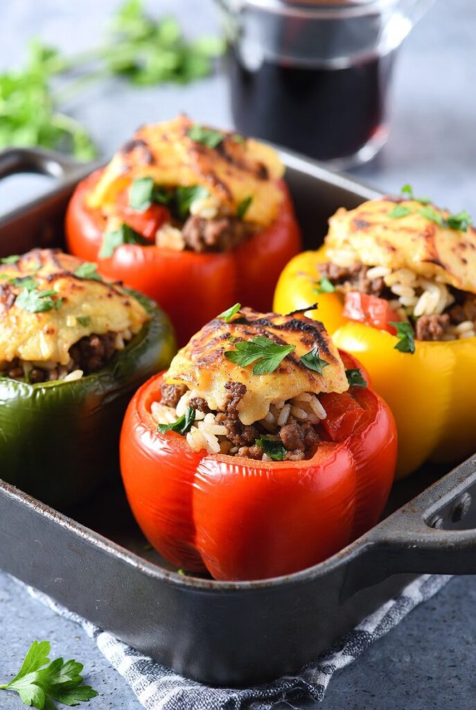 Mediterranean Stuffed Bell Peppers