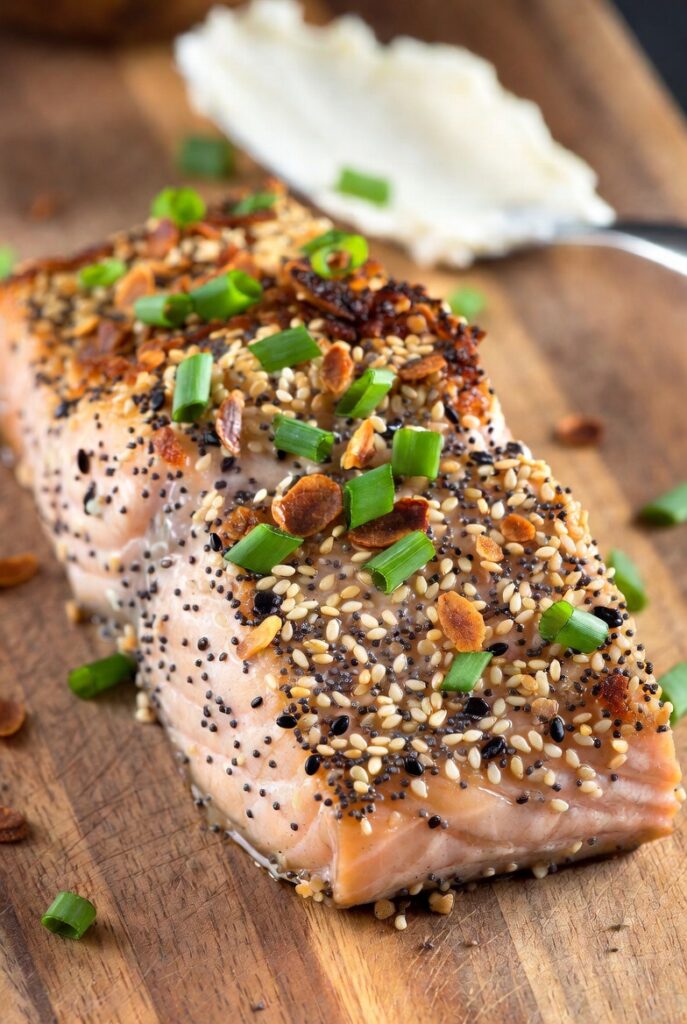  Everything Bagel Crusted Salmon
