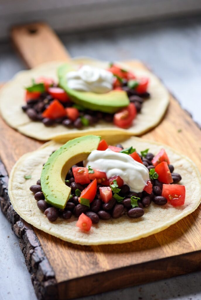 Loaded Black Bean Tacos