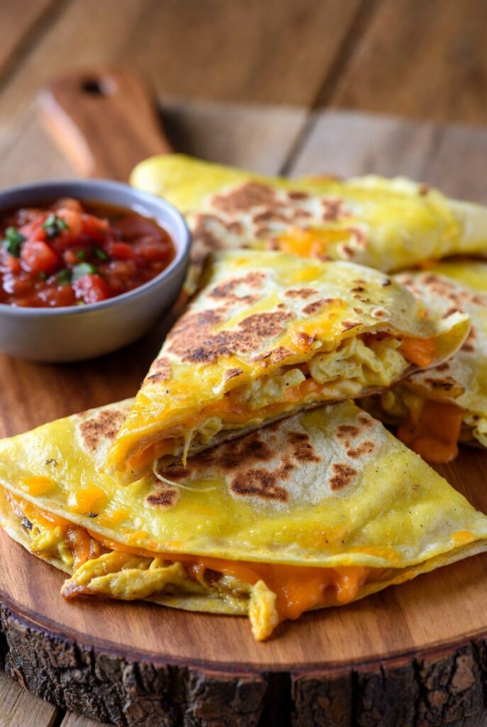 Cheesy Egg Quesadillas