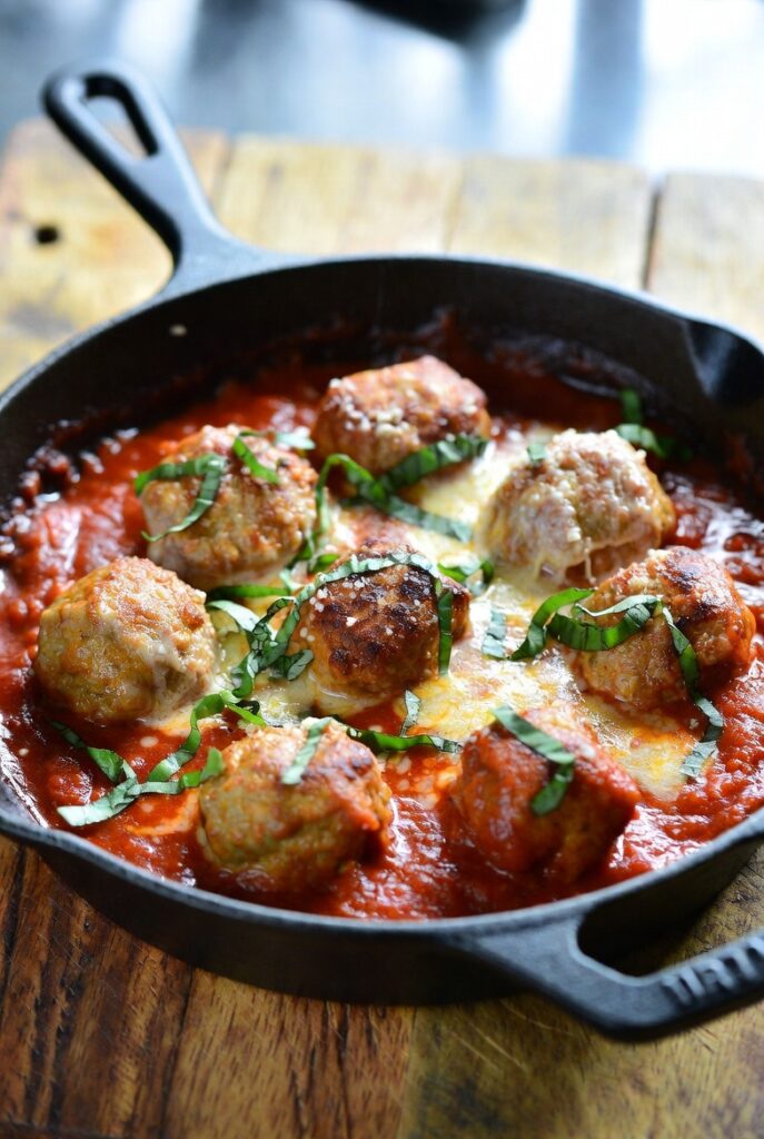 Frozen Meatball Skillet with Marinara