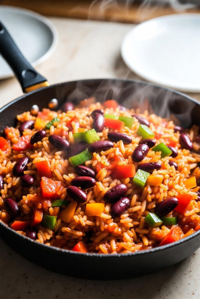 Fast Weeknight Rice and Beans
