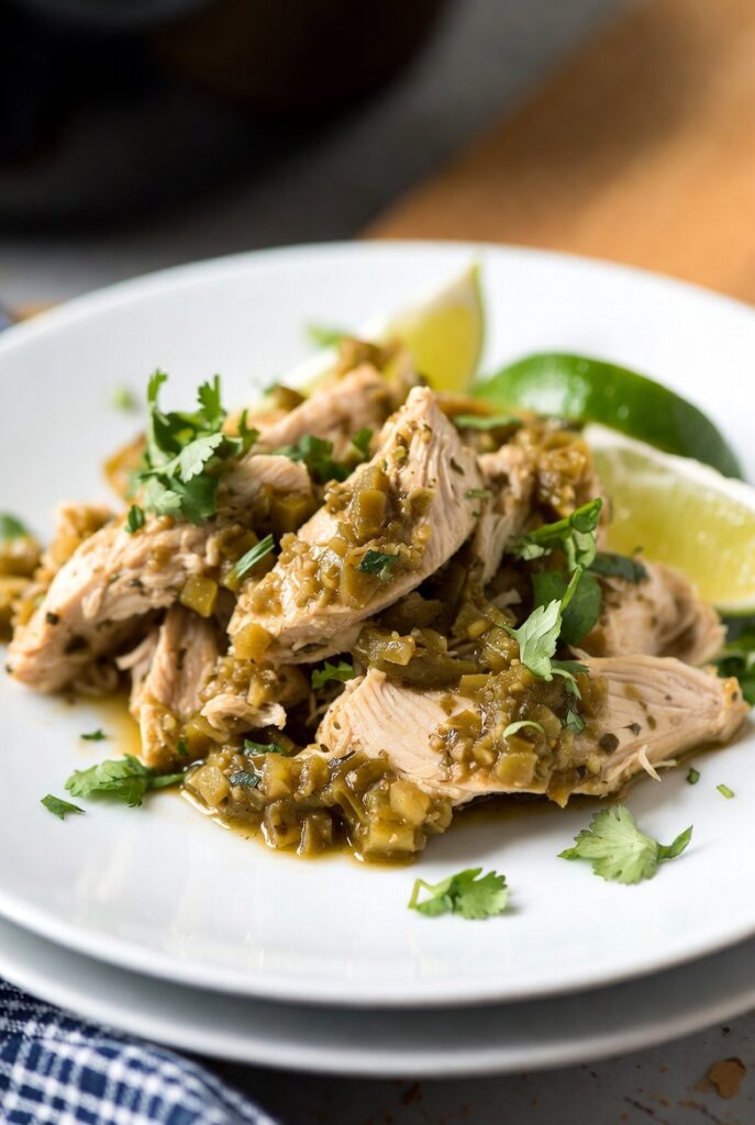 Salsa Verde Crockpot Chicken