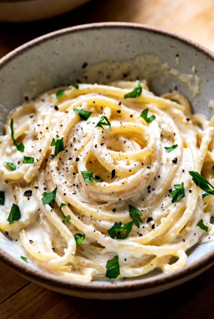 Creamy Cottage Cheese Pasta
