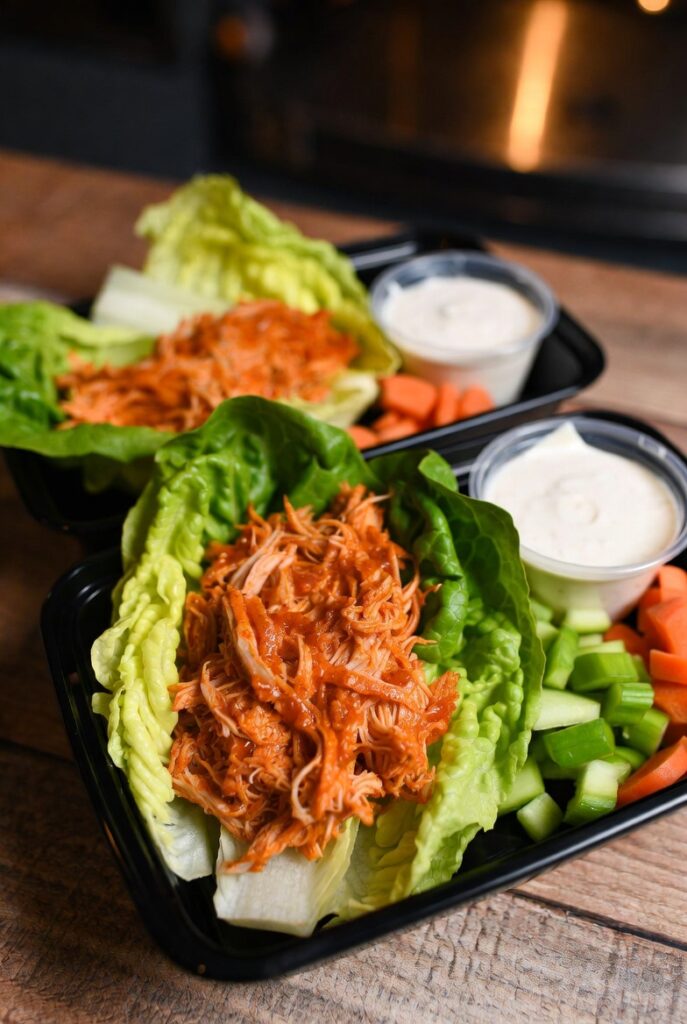 Buffalo Chicken Lettuce Wraps or Bowls
