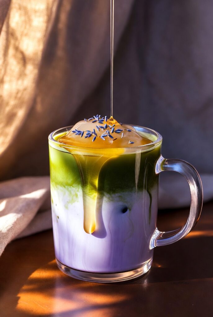 Honey Lavender Matcha Latte
