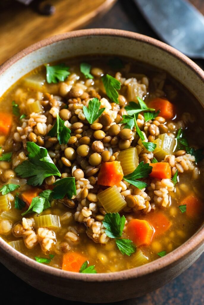 Bean, Lentil & Grain Slow Cooker Soups