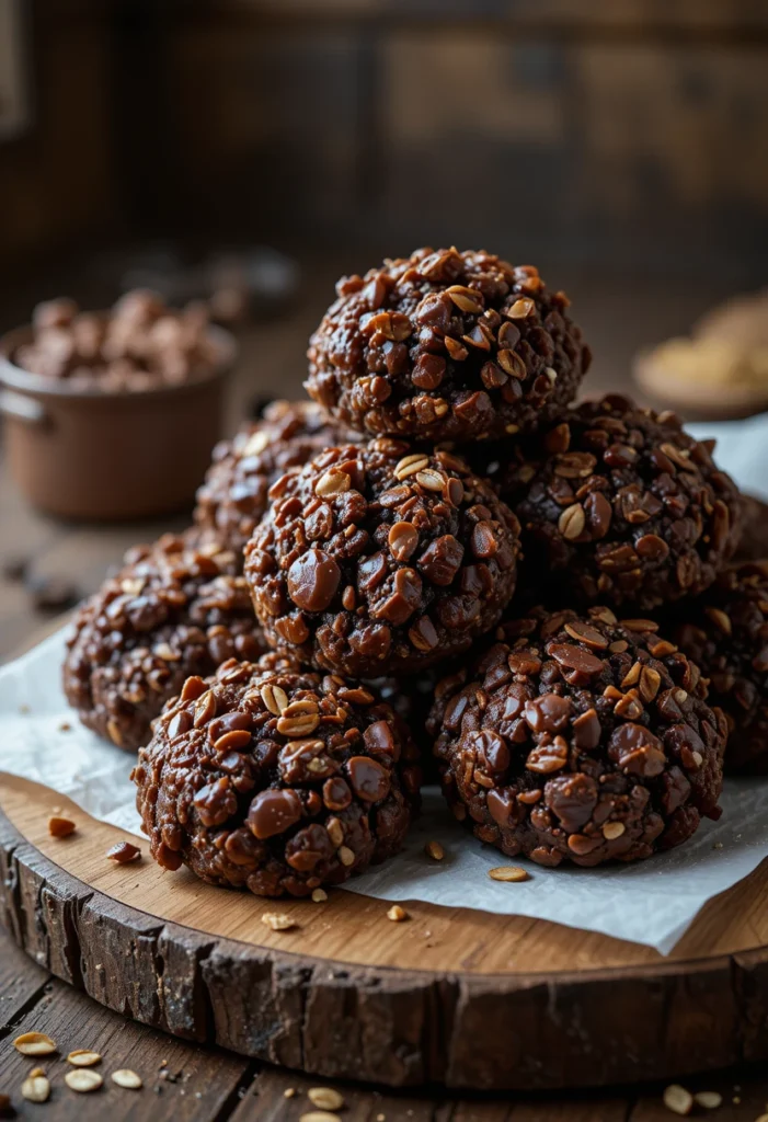 No-Bake Chocolate Oatmeal Clusters