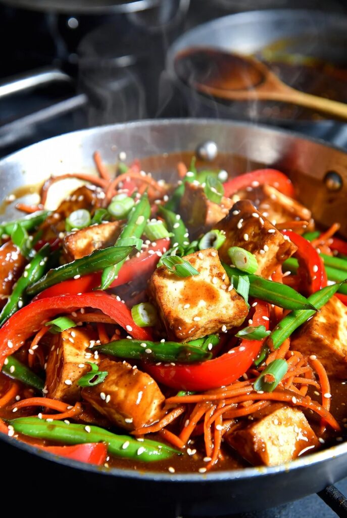 Sesame Ginger Tofu Stir-Fry