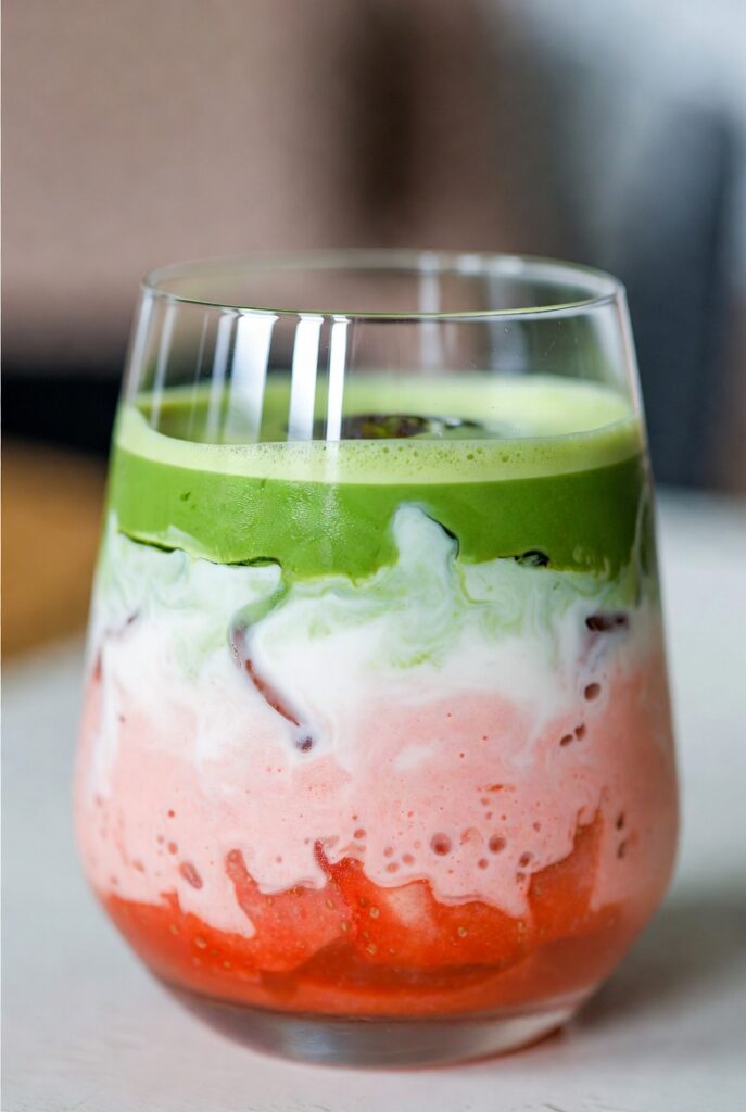 Strawberry Matcha Latte