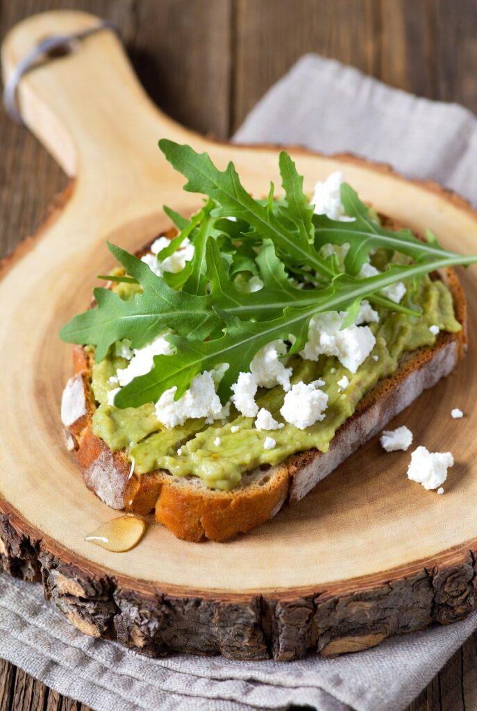 Goat Cheese & Arugula Avocado Toast