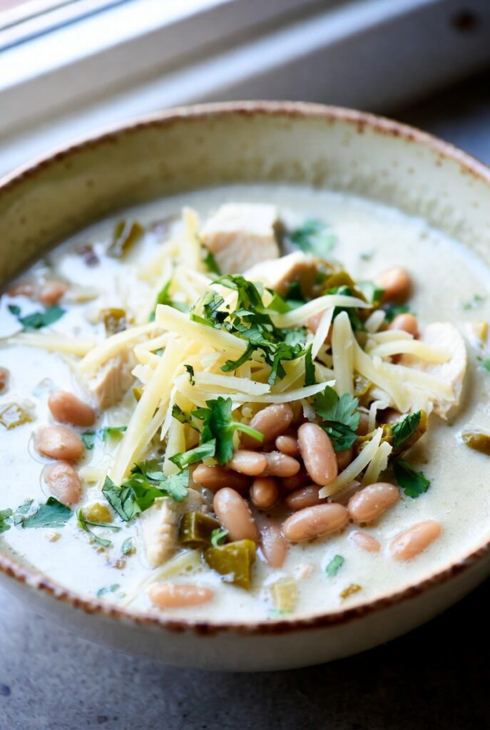 Slow Cooker White Chicken Chili