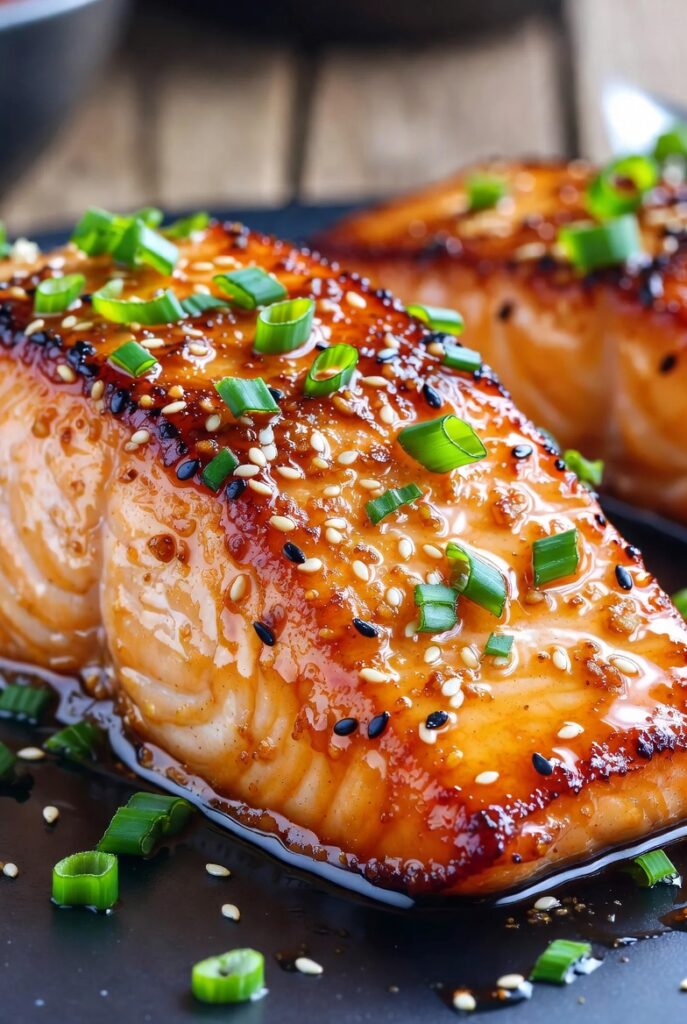 Honey Garlic Glazed Salmon