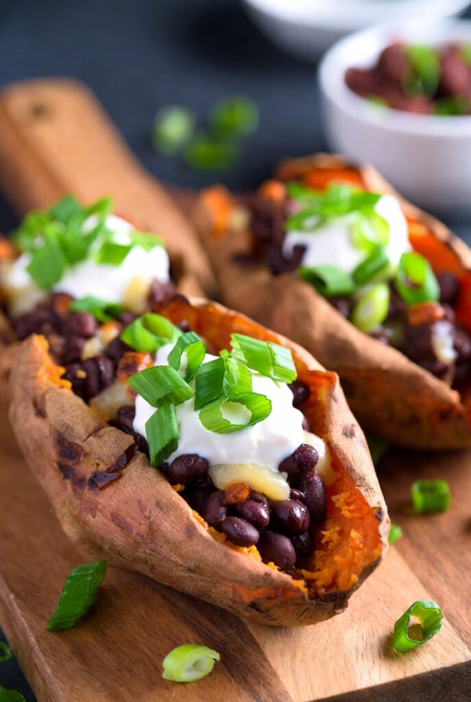 Loaded Sweet Potato Skins