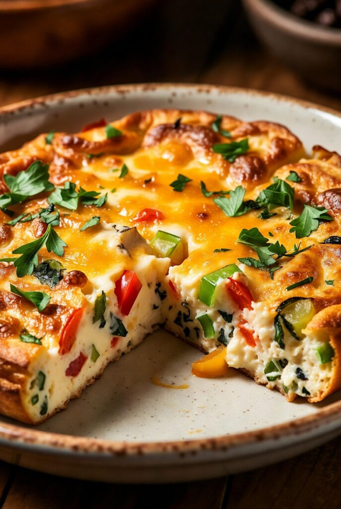 Cheesy Egg and Veggie Frittata