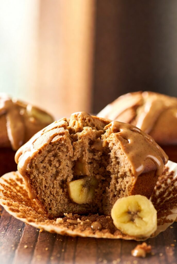 Peanut Butter Banana Muffins