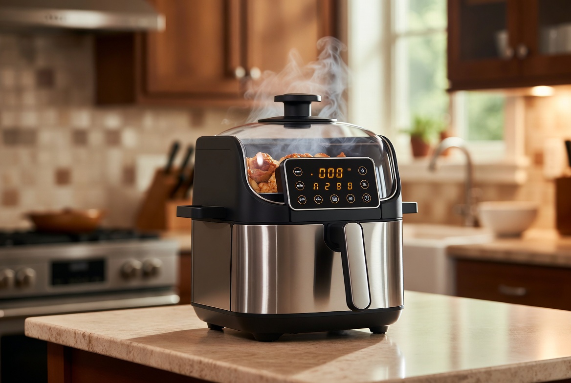 Slow cooker and air fryer meal